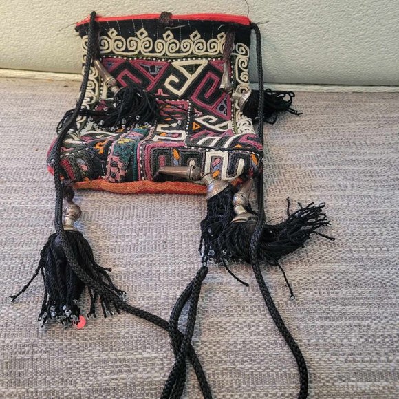 Moroccan Tassels Pencil Bag Turkish African Persian Purse Traditional Makeup Bag - Picture 4 of 5